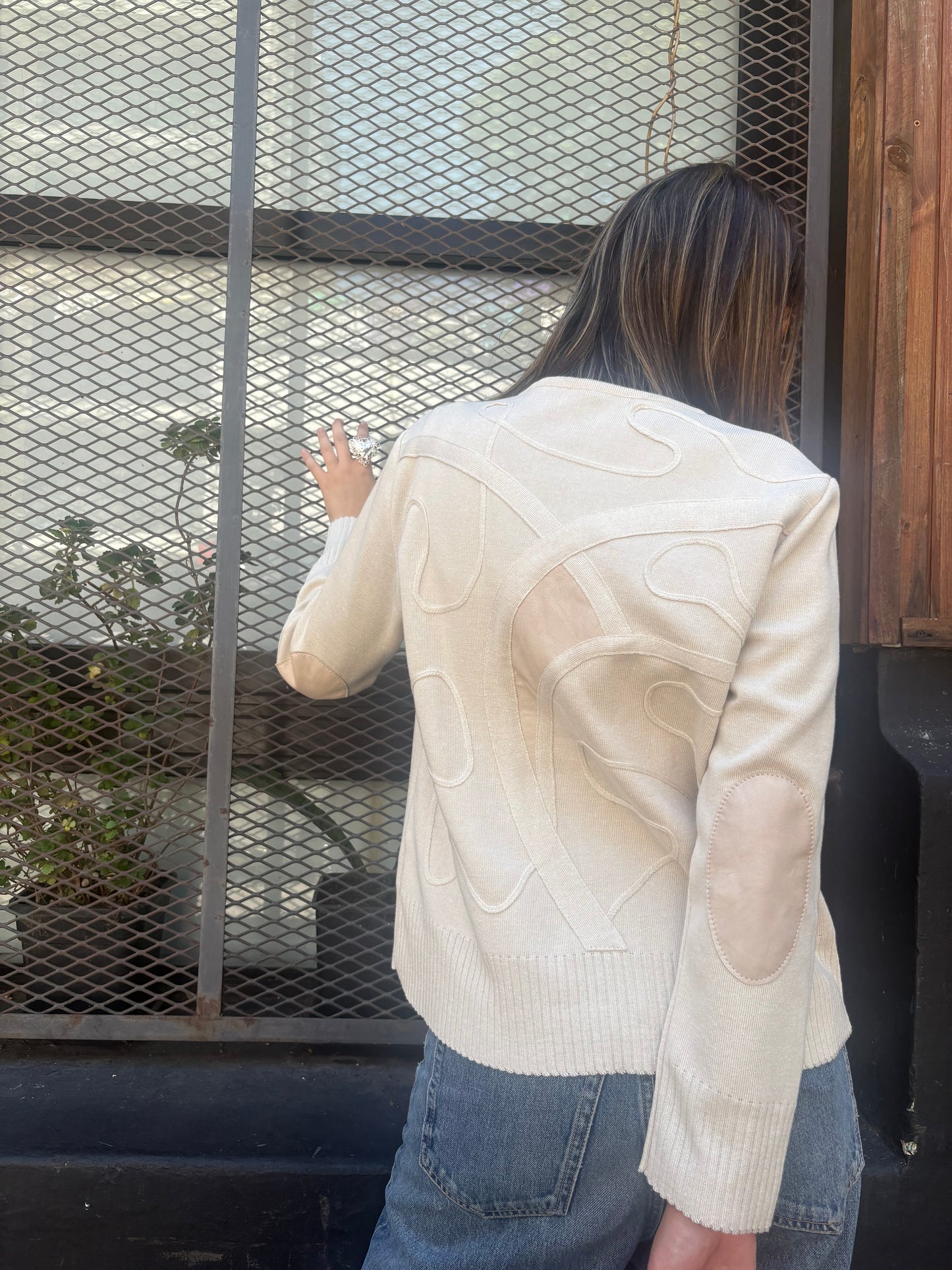 Cárdigan Palma - crudo