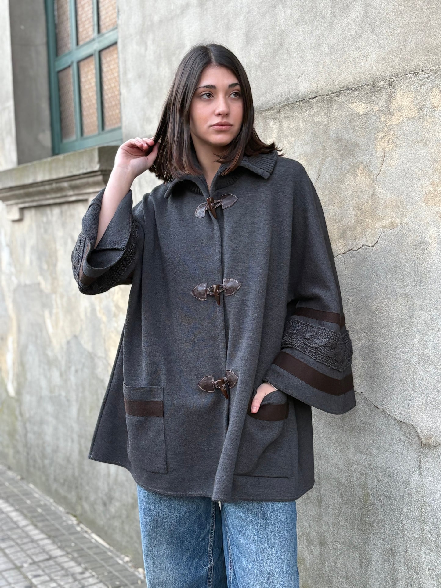 Saco capa - gris