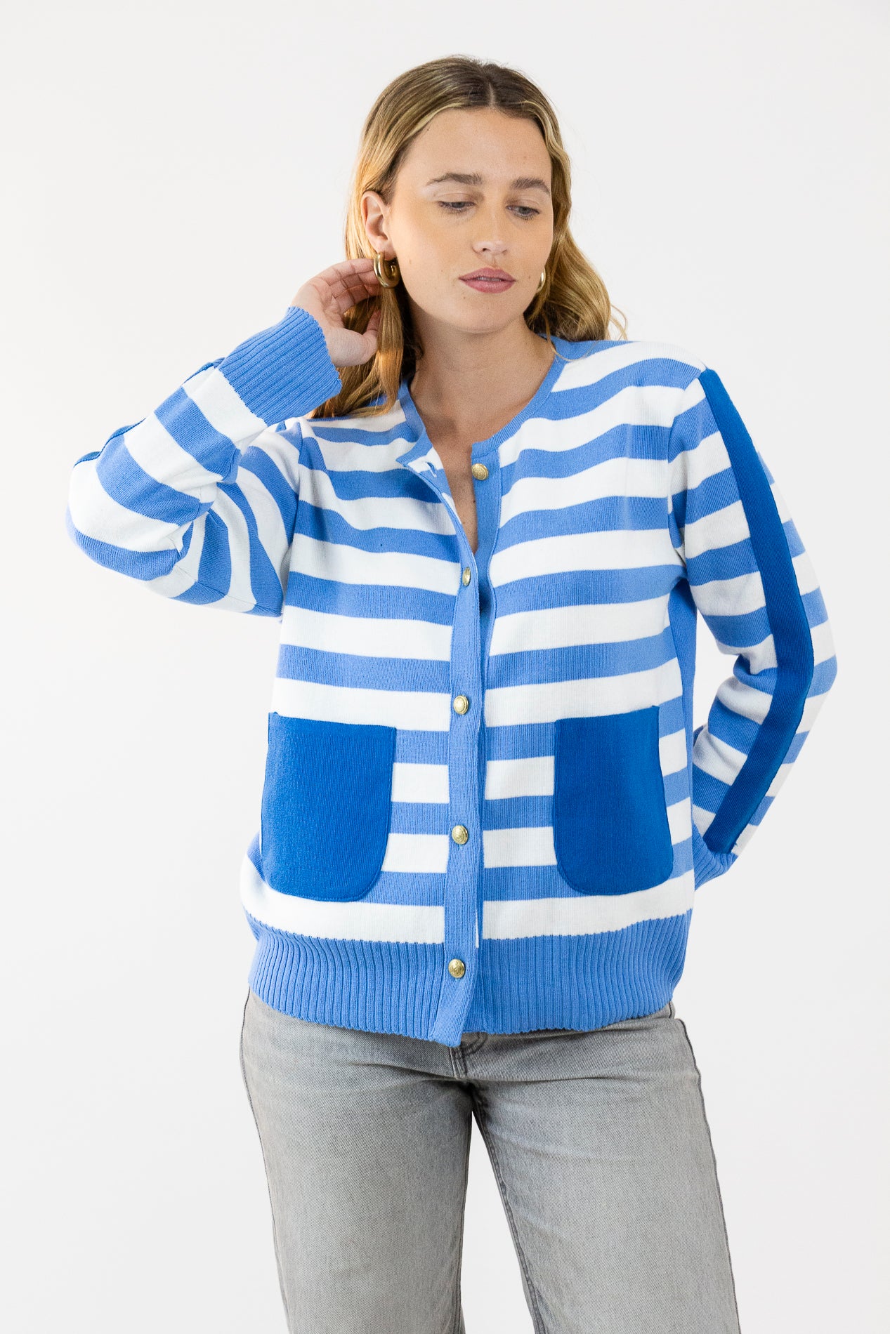 Cardigan Montana celeste l