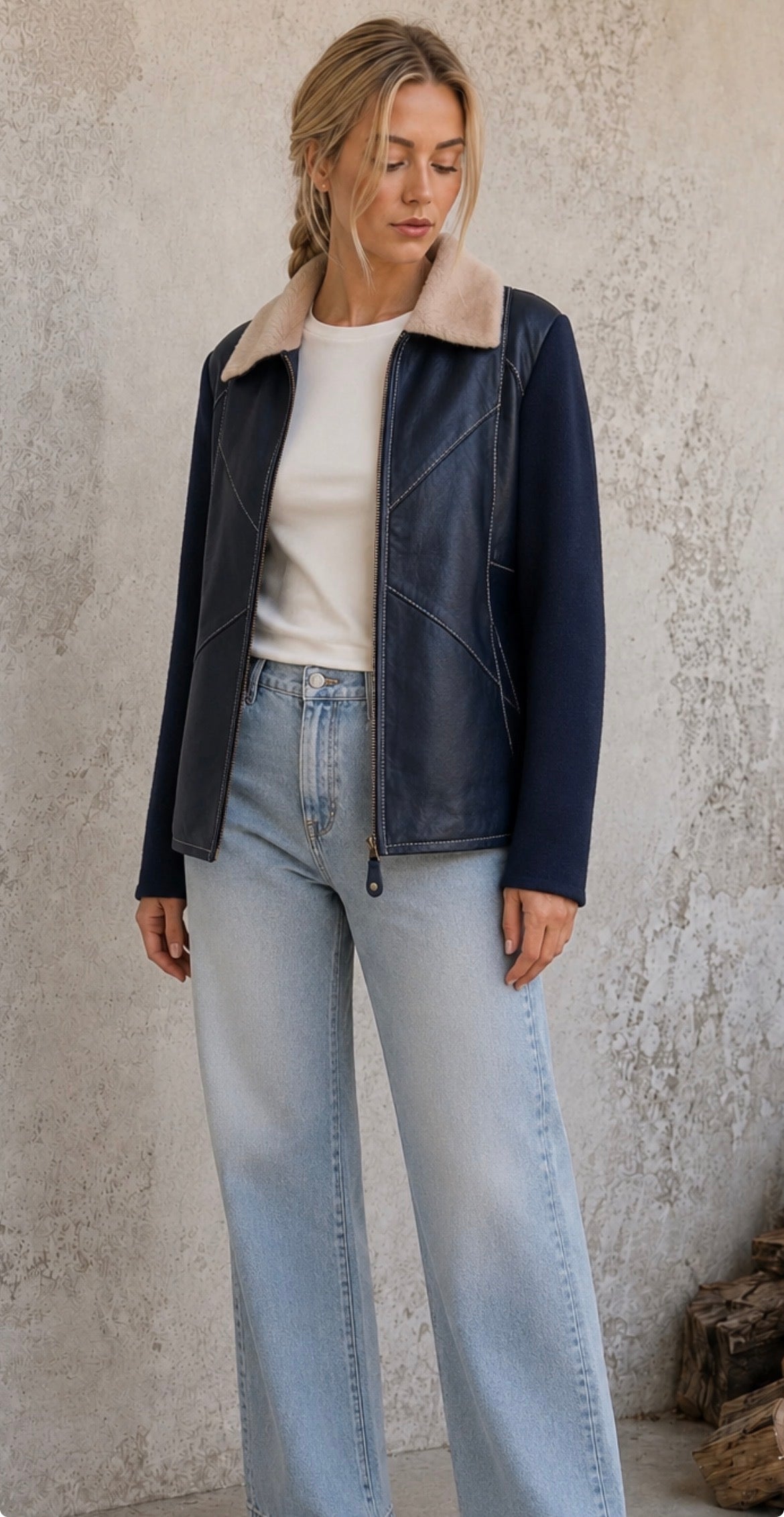 Campera Patch azul
