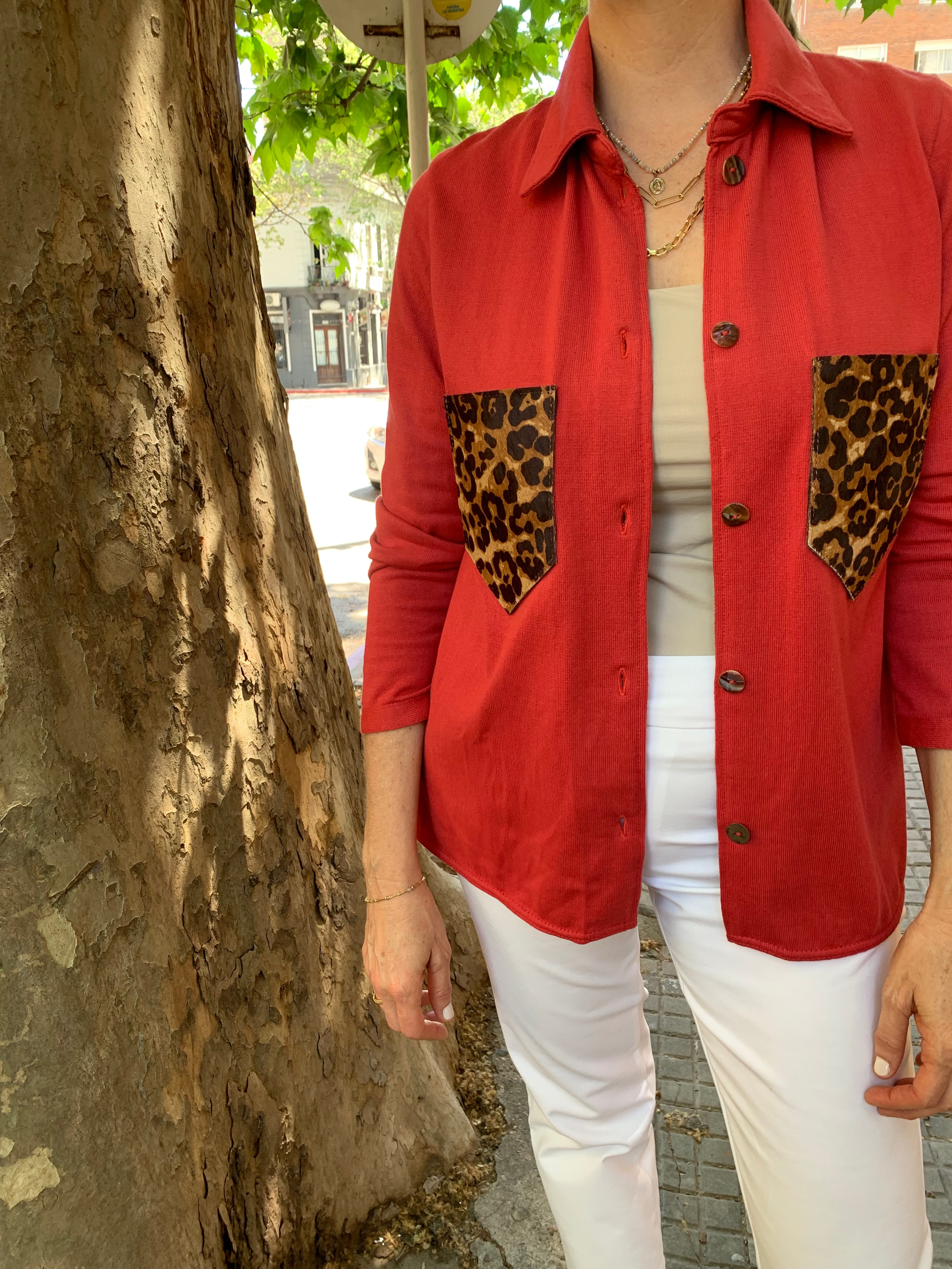 Camisa Zoe rojo l