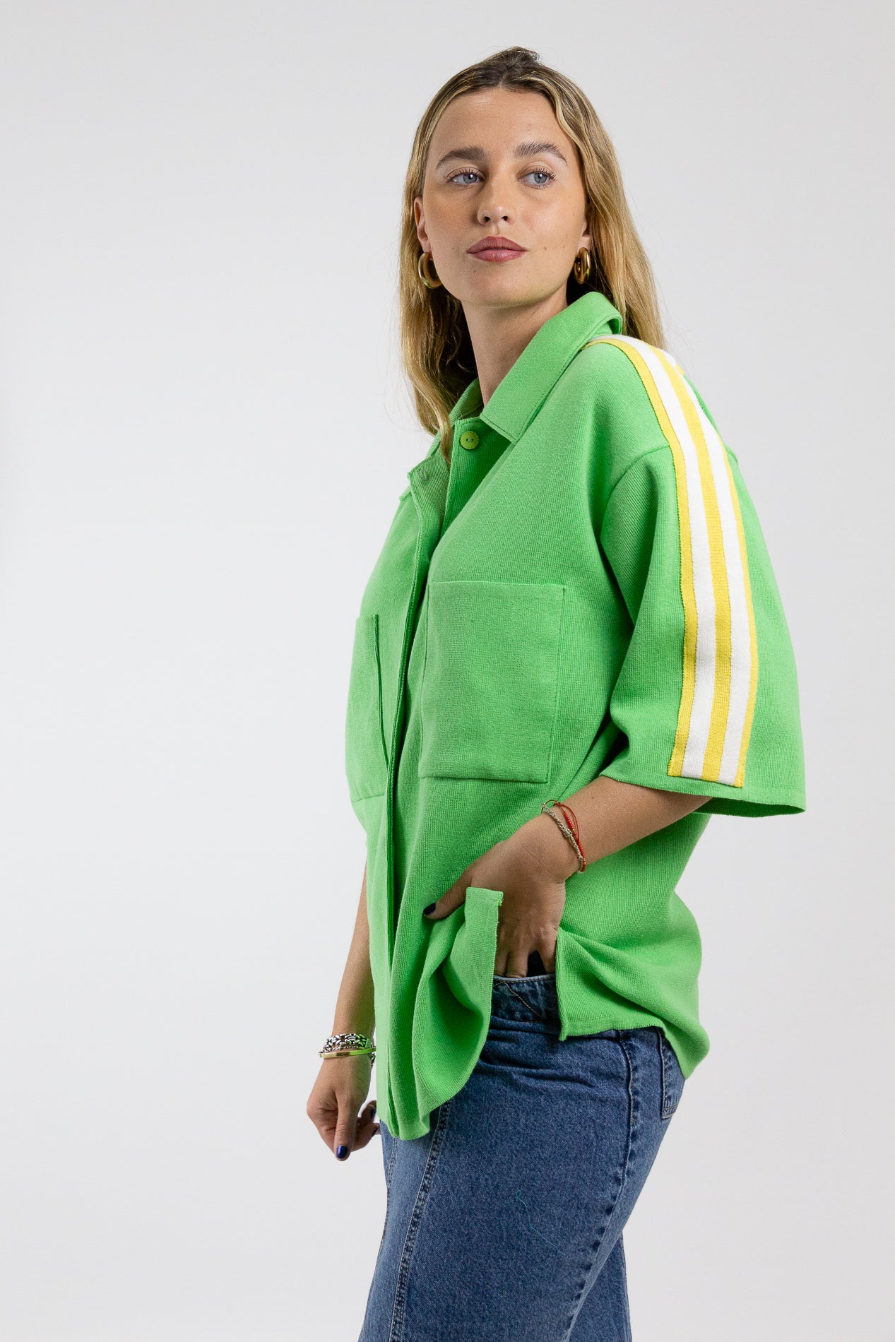 Camisa Soho verde talle unico